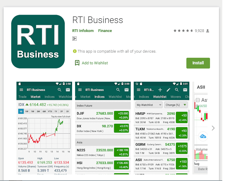 aplikasi saham android RTI Business