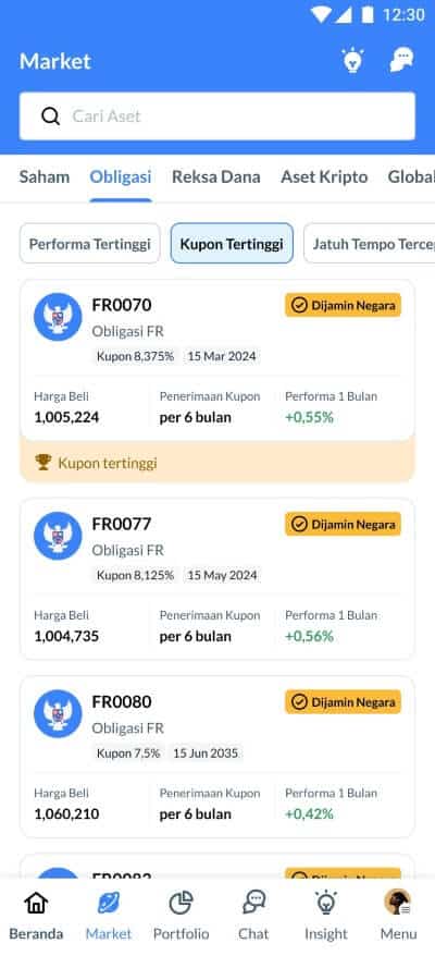 step 2 beli obligasi negara FR di Ajaib