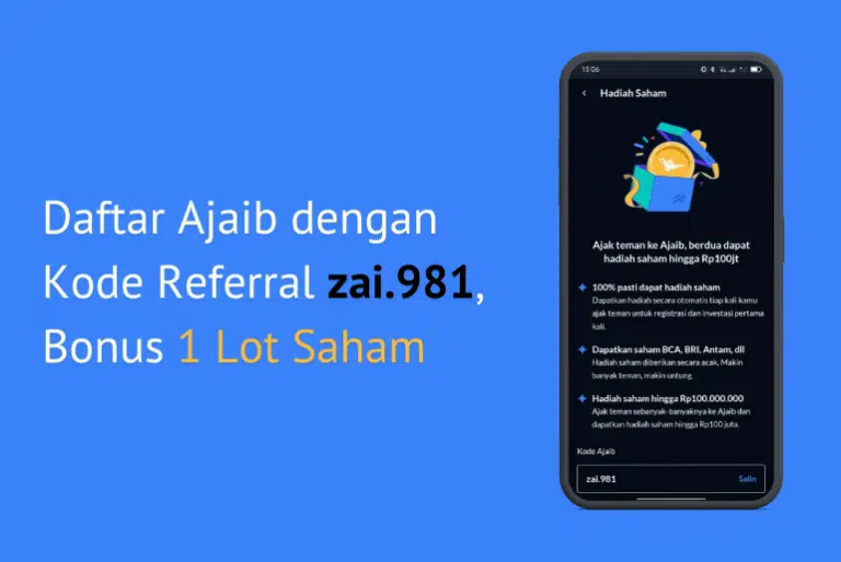 Daftar Ajaib dengan Kode Referral zai.981