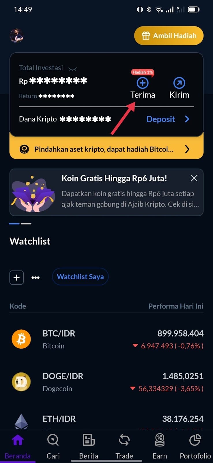 Transfer Aset ke Ajaib Kripto Dapat Bonus Bitcoin, Mau? Simak Caranya! 1