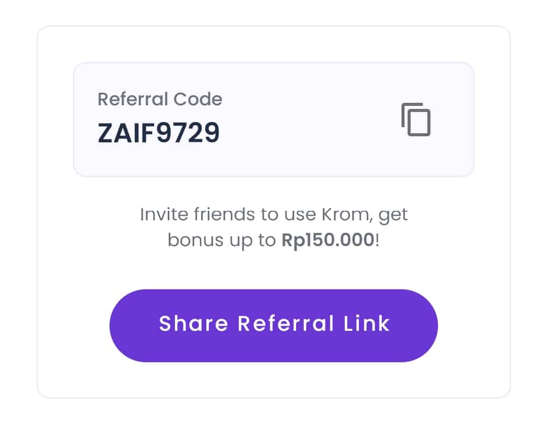 kode referral Krom Bank