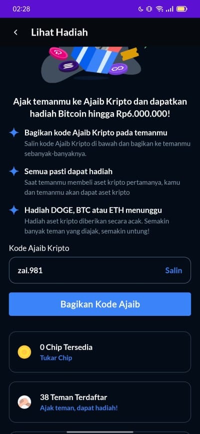 kode referral Ajaib Kripto Ajaib Alpha
